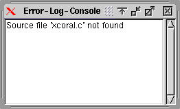 Dialog: Error-Log-Console